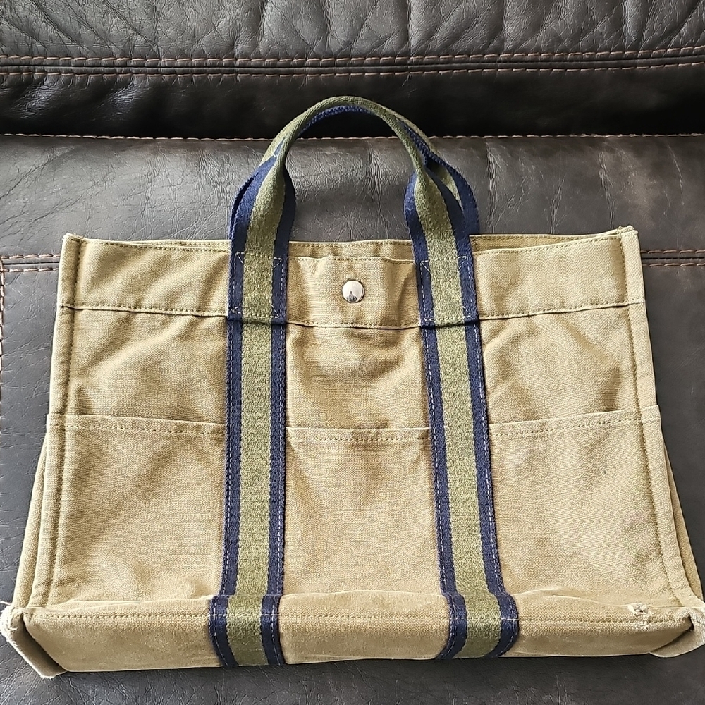 Hermes Canvas Tote Bag